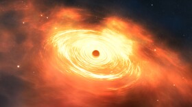 Black hole with accretion disk.