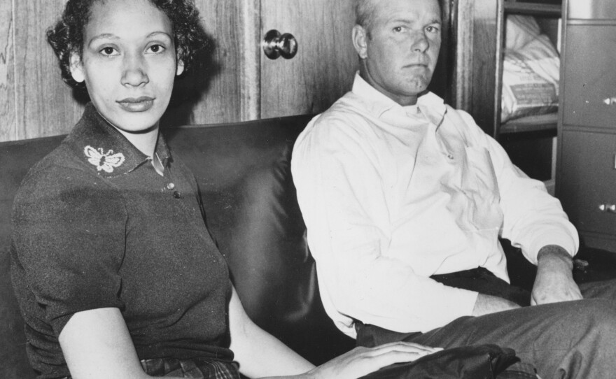 This Jan. 26, 1965, file photo shows Mildred Loving and her husband Richard P Loving. Bernard S. Cohen, who successfully challenged a Virginia law banning interracial marriage.