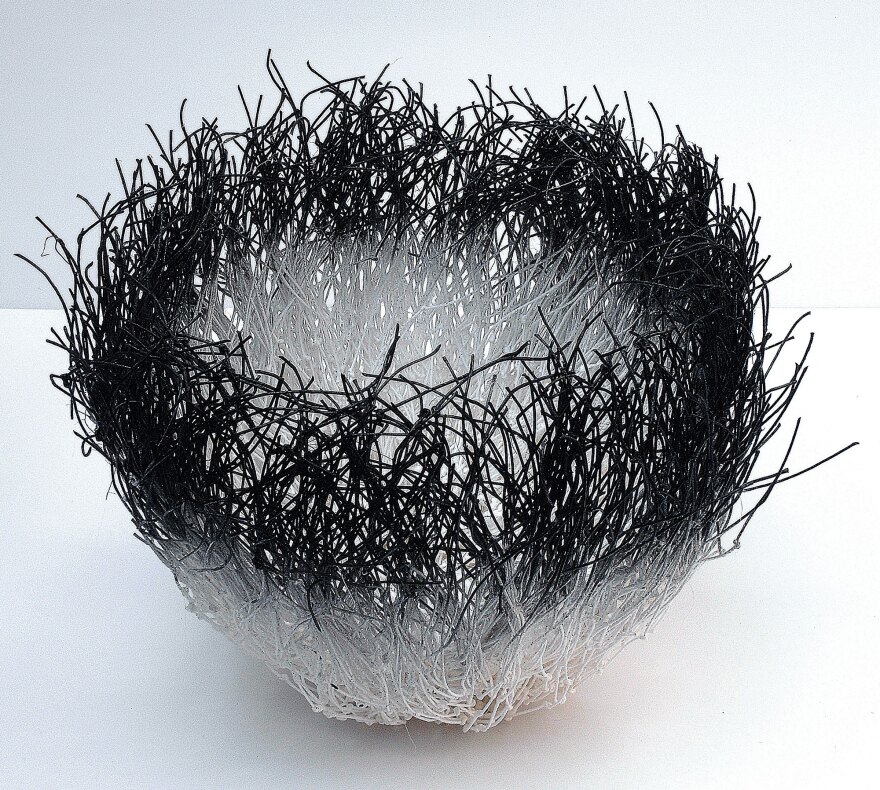 A washi sculpture by contemporary Japanese artist Kakuko Ishii is shown in an undated photo. It's part of the exhibit "Washi Transformed," opening at Mingei International Museum on Oct. 14, 2023.