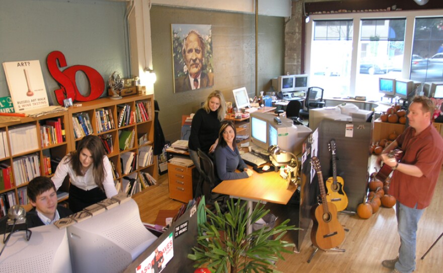 <p>Rusty George Creative laid off more than half of its 17-person staff when clients stopped buying their marketing services as the economy crashed. After a hard look at finances, the small firm is now ready to hire a new employee.</p>