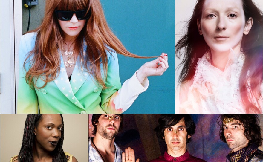 Clockwise from upper left: Jenny Lewis, My Brightest Diamond, Elephant Stone, Shinedoe.