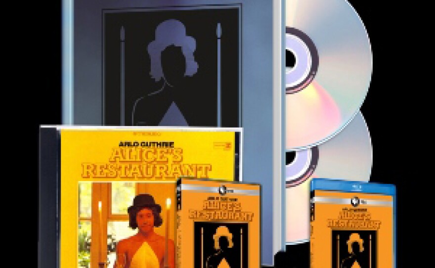 Give $20 /mo or $240 during our TV Membership Campaign (begins Nov. 28, 2015) and receive the Arlo Guthrie Combo including the “Alice’s Restaurant 50th Anniversary Concert” DVD or Blu-ray; the CD; Book/2-CD set of “Arlo Guthrie: The First 50 Years (Exceptin' Alice).” This gift also includes enrollment in the myKPBS Savers Club plus additional online access to more than 130,000 merchant offers and printable coupons, as well as a KPBS License Plate Frame (if you're a new member). The DVD or Blu-ray only is available at the $84 level, and another combo package featuring the DVD or Blu-ray plus CD only is at $144.