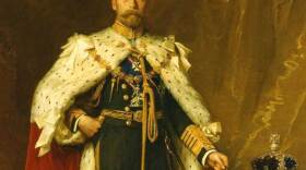 King George V in coronation robes, 1911.