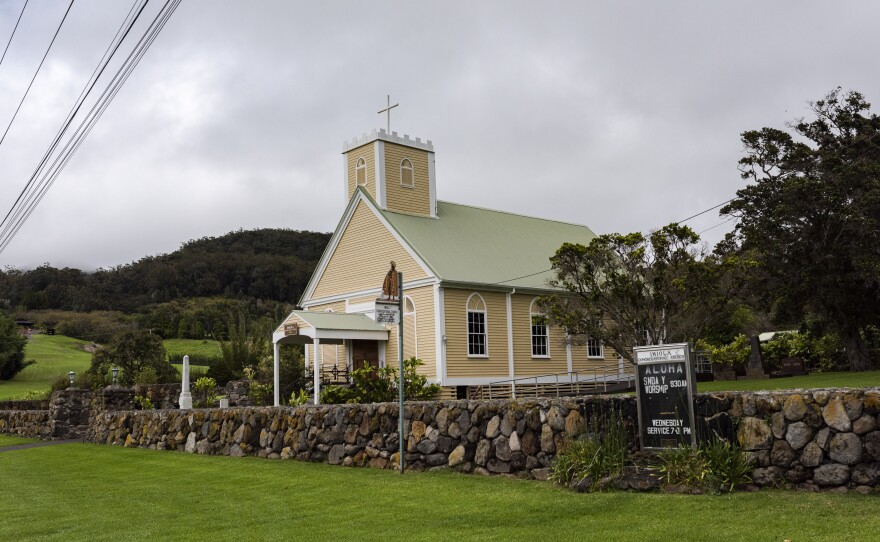 Imiola Congregational Church in Waimea. The median household income on Hawaii's Big Island is around $74,000, according to county data.