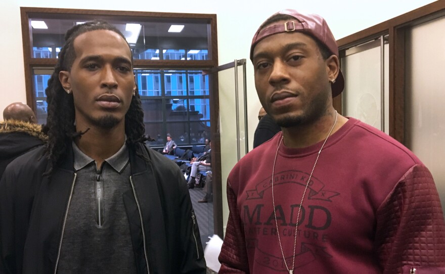 Former gang members Neil Snowden (left) and Niko Williams (right) say CeaseFire completely changed their lives along with their attitudes about violence and retaliation.