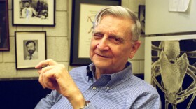 Edward O. Wilson, Harvard's Pelegrino University Research Professor and Curator in Entomology in the Museum of Comparative Zoology, in his office, Tuesday, December 17, 2002.