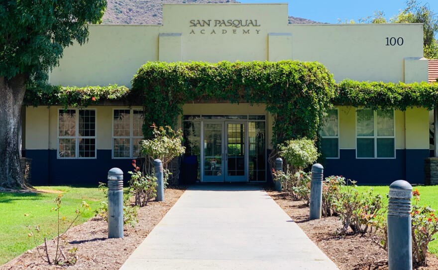 Undated picture of exterior of San Pasqual Academy in Escondido.