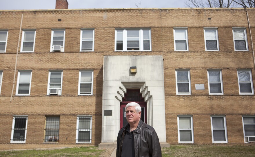 Art Nalls owns the Mount Dome Apartments in Southeast Washington, D.C. Nalls says he tries to provide good, decent, affordable housing but needs people to pay their rent to do that.