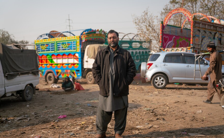 "When we decorate it, we hope people will look at our truck with love," says Muhammad Ijaz Mughal, a longtime truck artist who learned the craft from his father.