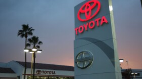 A Southern California Toyota dealership on January 26, 2010. Japanese auto-makers have shut down plants in Japan following the recent earthquake and tsunami. It's not yet clear what the impact on local dealers will be.