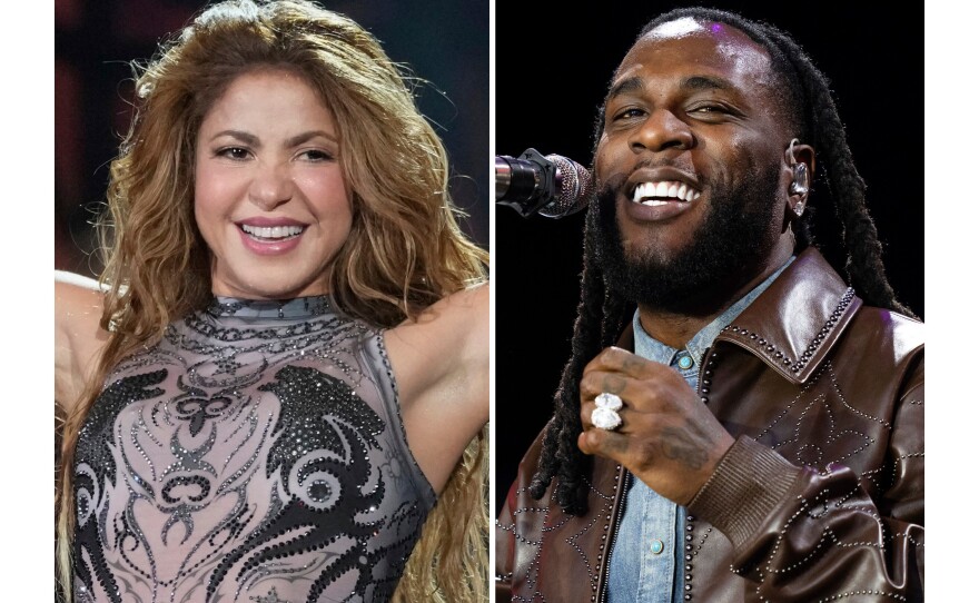 Shakira and Burna Boy collaborated on "Dai Dai." It's the Colombian star's fourth song associated with a World Cup, 16 years after she made a splash with "Waka Waka (This Time for Africa)."