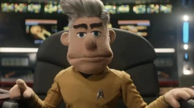 Anson Mount's Captain Pike in Muppet form for "Star Trek: Strange New Worlds" Season 4.