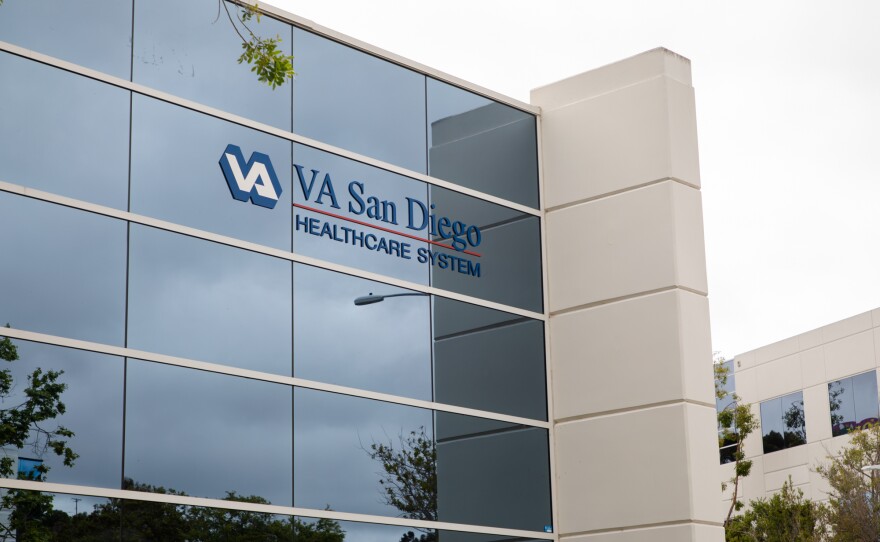 The Mission Valley building that houses the VA's San Diego Counseling Center is shown on May 18, 2020.