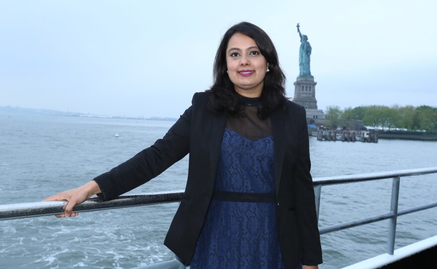 TV journalist Neha Mahajan could lose her work permit if the Trump administration ends a special program for the spouses of H-1B guest workers.