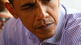 President  Obama meets with local leaders June 4 during his third visit to Grand Isle, La., after the Deepwater Horizon incident in the Gulf of Mexico.