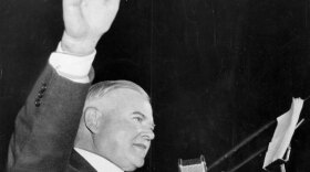 Herbert Hoover speaking in public. 