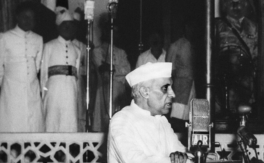 Nehru delivered his famous "tryst with destiny" speech on Aug. 14, 1947, in New Delhi. "At the stroke of the midnight hour, when the world sleeps," Nehru told an enthralled nation on the eve of independence, "India will awake to life and freedom."