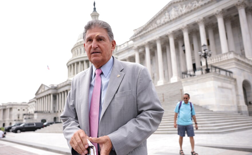 Moderate Sen. Joe Manchin of West Virginia is already raising concerns about the size of the Democrats' $3.5 trillion budget resolution, indicating he may want to rethink what type of package is needed as the economy deals with inflation.