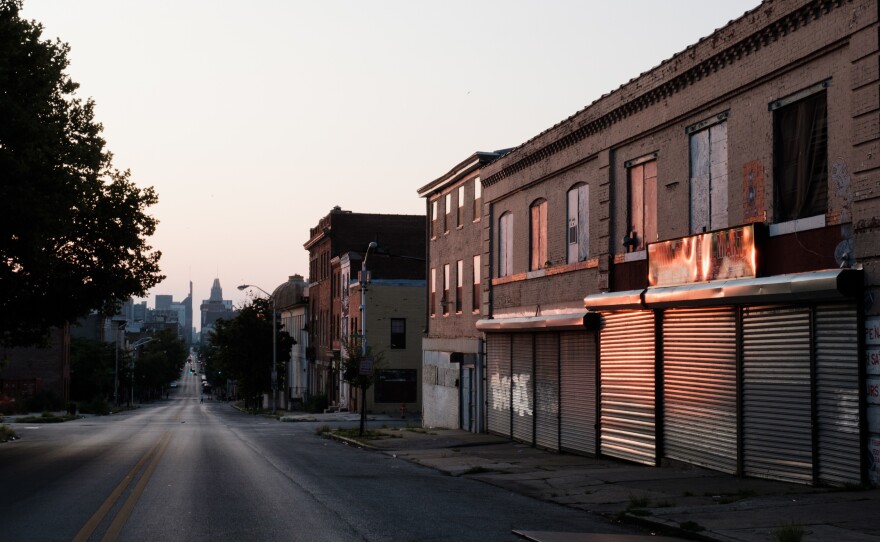 The Franklin Square neighborhood is hotter than about two-thirds of the other neighborhoods in Baltimore. Citywide, low-income neighborhoods tend to be hotter than wealthier neighborhoods.