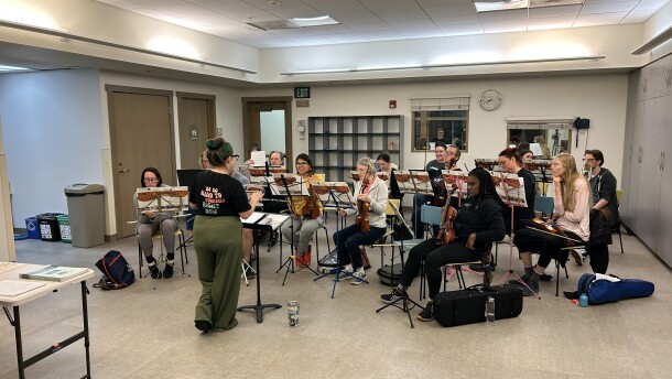 The Coronado Terrible Orchestra rehearses at the Coronado Community Center on Feb. 4, 2026.