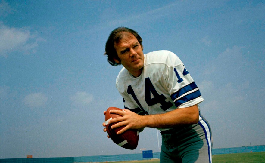 Dallas Cowboys Craig Morton is pictured in 1973.