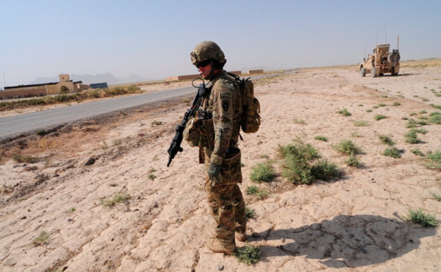 Coalition service member in Afghanistan.