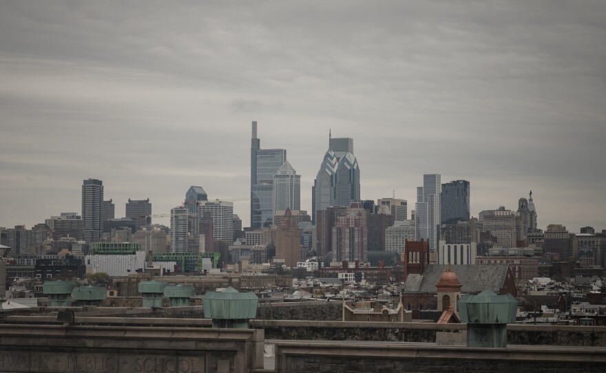 Philadelphia's Center City is seen from the Bok Building in Philadelphia on Thursday, March 28, 2024.