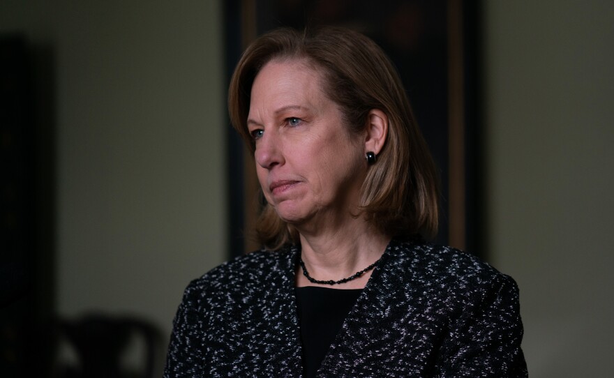 Kristina Kvien is the U.S. charge d'affaires in Kyiv, the top American official on the ground in the Ukrainian capital. She estimates that there are more than 100,000 Russian troops at the border to Ukraine, and that number is growing.