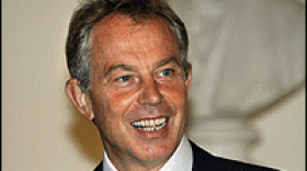 British Prime Minister Tony Blair is pictured at 10 Downing Street after meeting with Singapore's Prime Minister Lee Hsien Loong on Thursday.