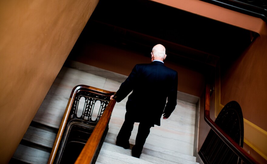 Despite his age, Risser takes the stairs every day and advises freshmen legislators to do the same.
