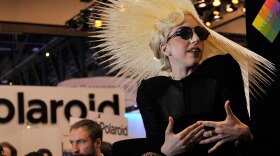 Singer Lady Gaga during a January announcement of her long-term partnership with Polaroid as the brand's creative director.
