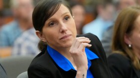 Kouri Richins, pictured during an August 2024 court hearing, was found guilty of the aggravated murder of her husband and four other charges, including forgery and fraud.