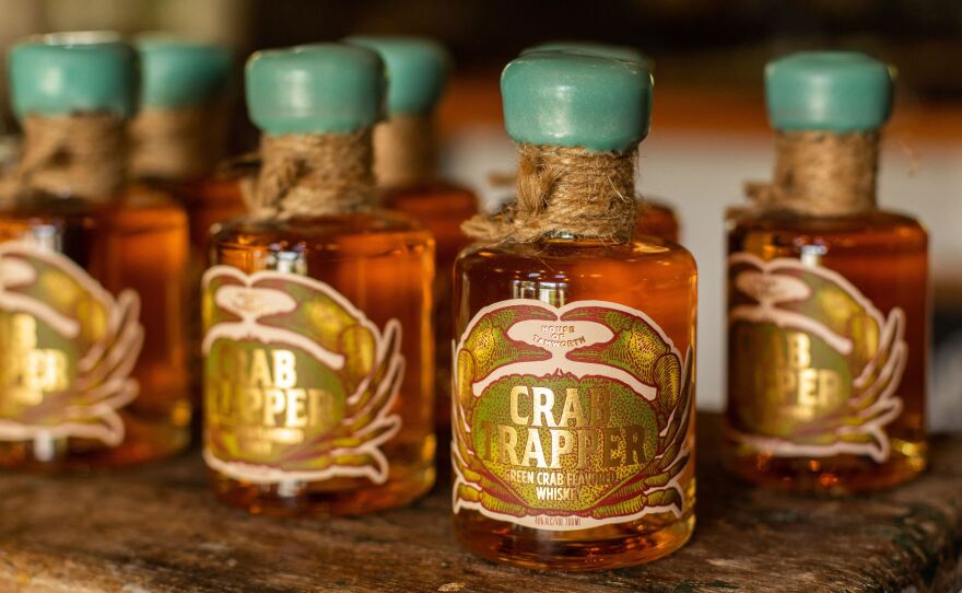 Tamworth Distilling's Crab Trapper Whiskey gets its flavor from invasive green crabs.