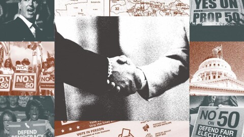 Electoral graphic illustrating the upcoming November election.