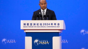 FILE - Nauru President David Adeang speaks at the opening ceremony of Boao Forum of Asia, in Boao in southern China's Hainan province on Thursday, March 28, 2024.