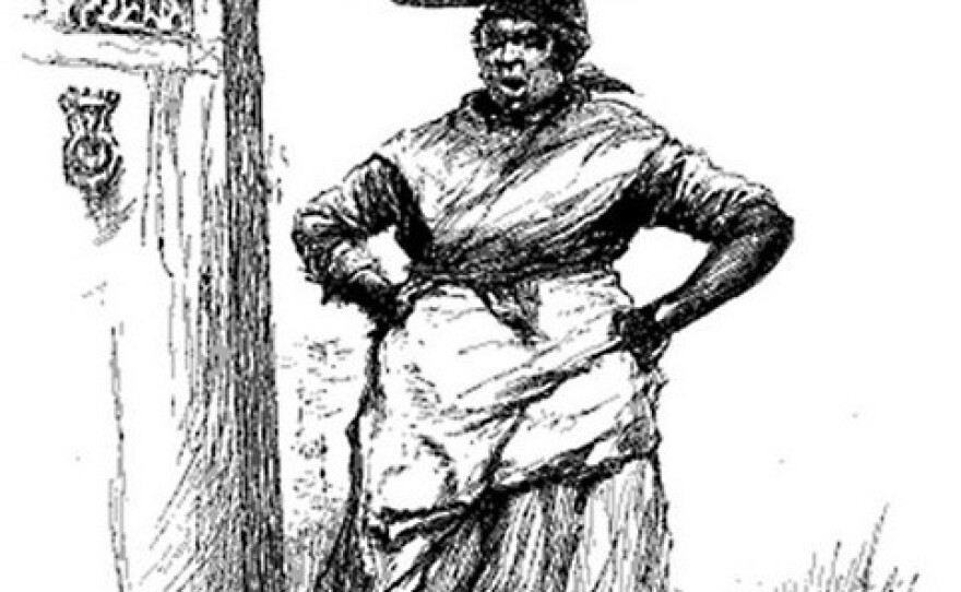 An illustration of a classic Calas Vendor from a 1886 edition of Century Magazine