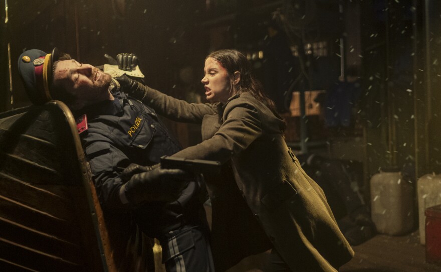 Ana de Armas as Eve in "Ballerina." (2025)