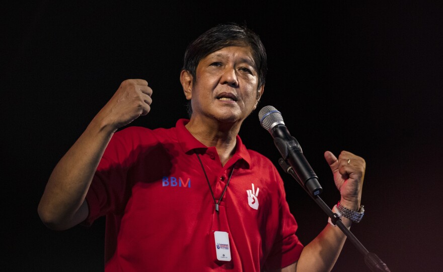 Ferdinand "Bongbong" Marcos Jr., the son of the late dictator Ferdinand Marcos, is the frontrunner in the upcoming election, with Vice President Leni Robredo his chief rival.