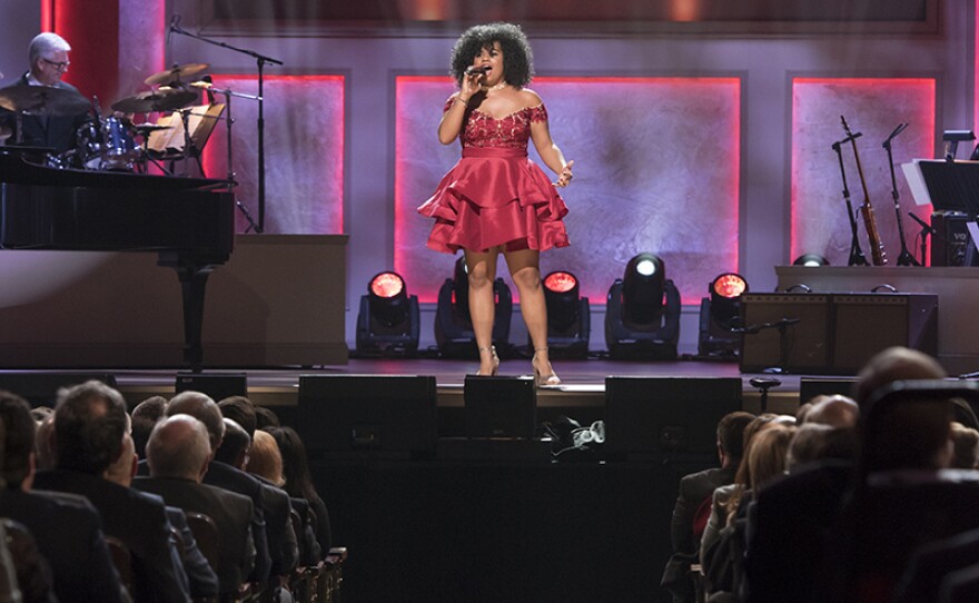 Wé McDonald performs during the Library of Congress Gershwin Prize for Popular Song, taped on Nov. 15, 2017 at the Daughters of the American Revolution (DAR) Constitution Hall in Washington, D.C.