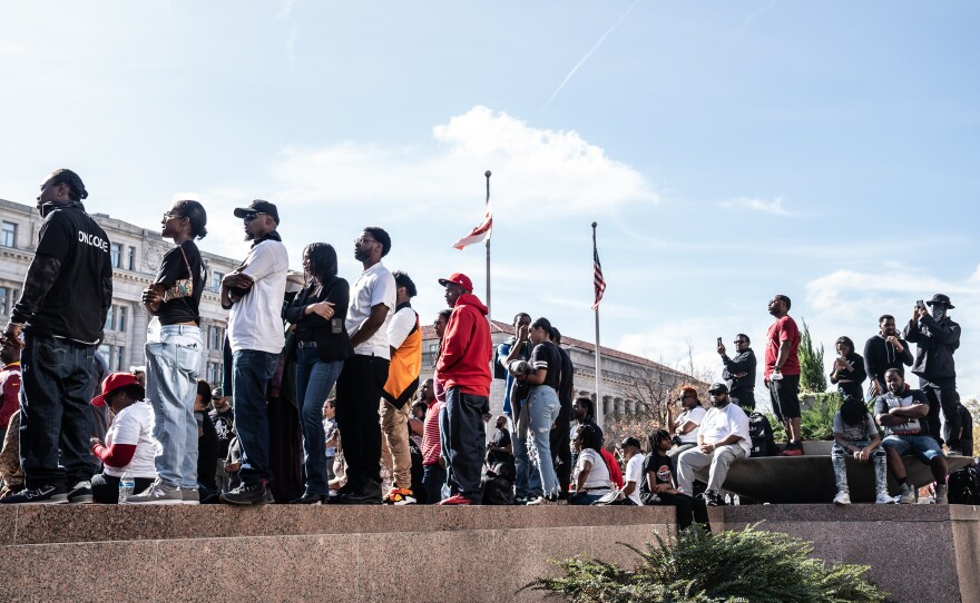 Attendees listen to Dr. Kaba Kamene.