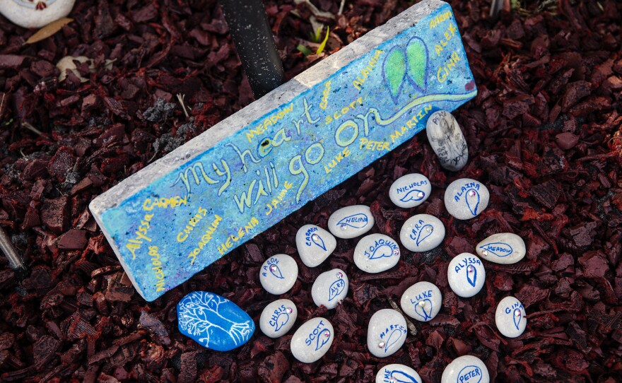 A memorial garden for the 17 people who were killed at Marjory Stoneman Douglas High School in 2018. When it comes to whether stricter gun legislation should be an immediate priority for Congress, 42 percent say it should be. In April 2018, it was 10 points higher.