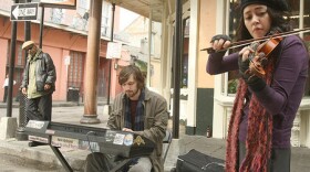 "Treme's" Annie and Sonny, played by Lucia Micarelli and Michiel Huisman. 