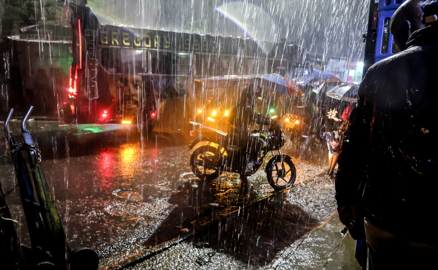 Even without the interference of El Niño, Nairobi, Kenya is prone to flooding. Above: Motorists drive through heavy rains in the Kibera community on March 14. Flooding that month took over 100 lives in the capital city.