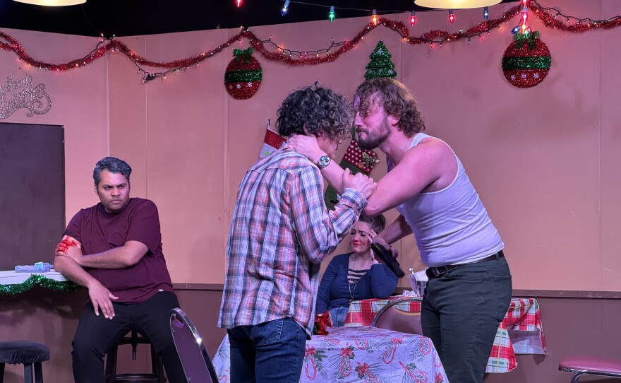 Kevin Phantom as Hank and Shane Hennessey as Archer in "89 Carson Junction Road." Dec. 4, 2025