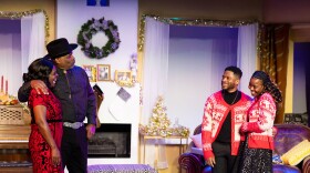 Milena Sellers Phillips, Victor Morris, Kory Laquess Pullam, Deja Fields in "1222 Oceanfront: A Black Family Christmas"