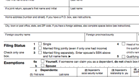 1040 tax form