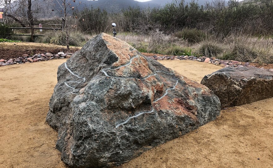 Roman De Salvo's public sculpture in the new field station at Mission Trails Regional Park, "Fountain Mountain," was unveiled by the Commission for Arts and Culture in February. The sculpture — a functioning drinking fountain — echoes the trails, streams and mountains of the park. 