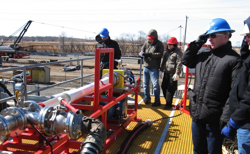 Crews at the National Oil Spill Response Research facility. The facility runs different spill scenario tests almost weekly.