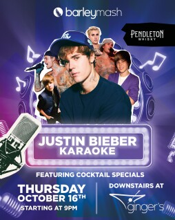 Justin Bieber Karaoke at Ginger’s