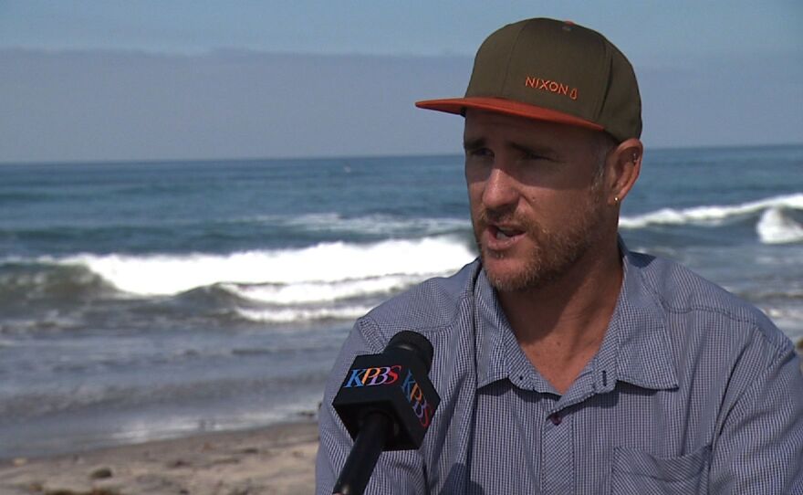 Marco Gonzalez at San Elijo State Beach, Oct. 9, 2014.